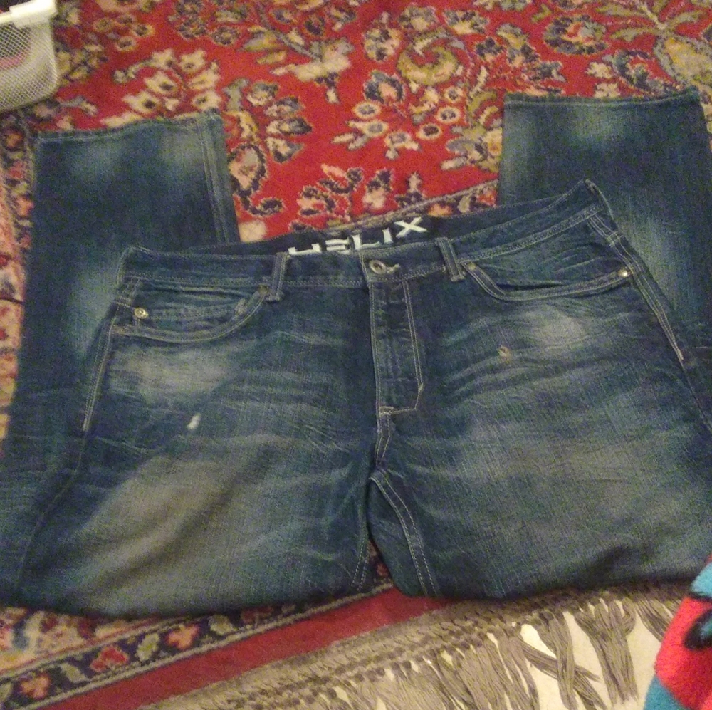 Helix n56 Low Straight Men's 36W x 30L Blue Jeans